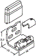 Кронштейн настенный с держателями нити Cosiflor (цвет: серебристый, белый, шампань, черный)	
