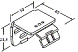 Кронштейн настенный с клипсой FE/PLE Cosiflor, комплект (цвет: серебристый, белый, шампань, черный)	